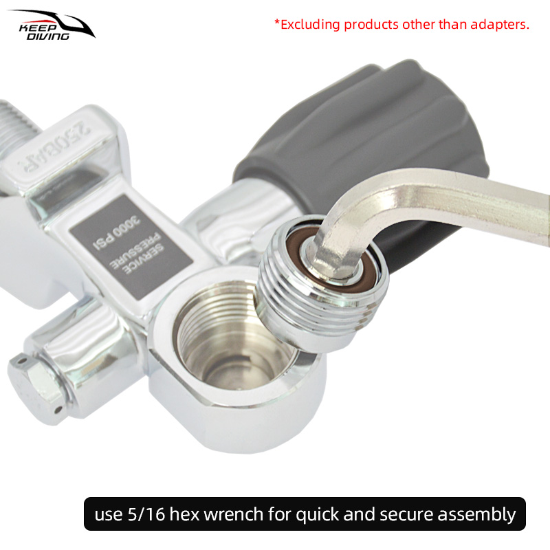 1Pcs DIN to Yoke Adapter Scuba - Aquatic Diving avis et prix