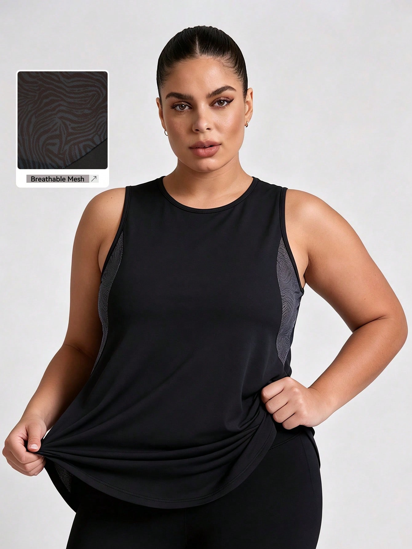 Plus Size Mesh Tank Top Women  - Aquatic Gym avis et prix